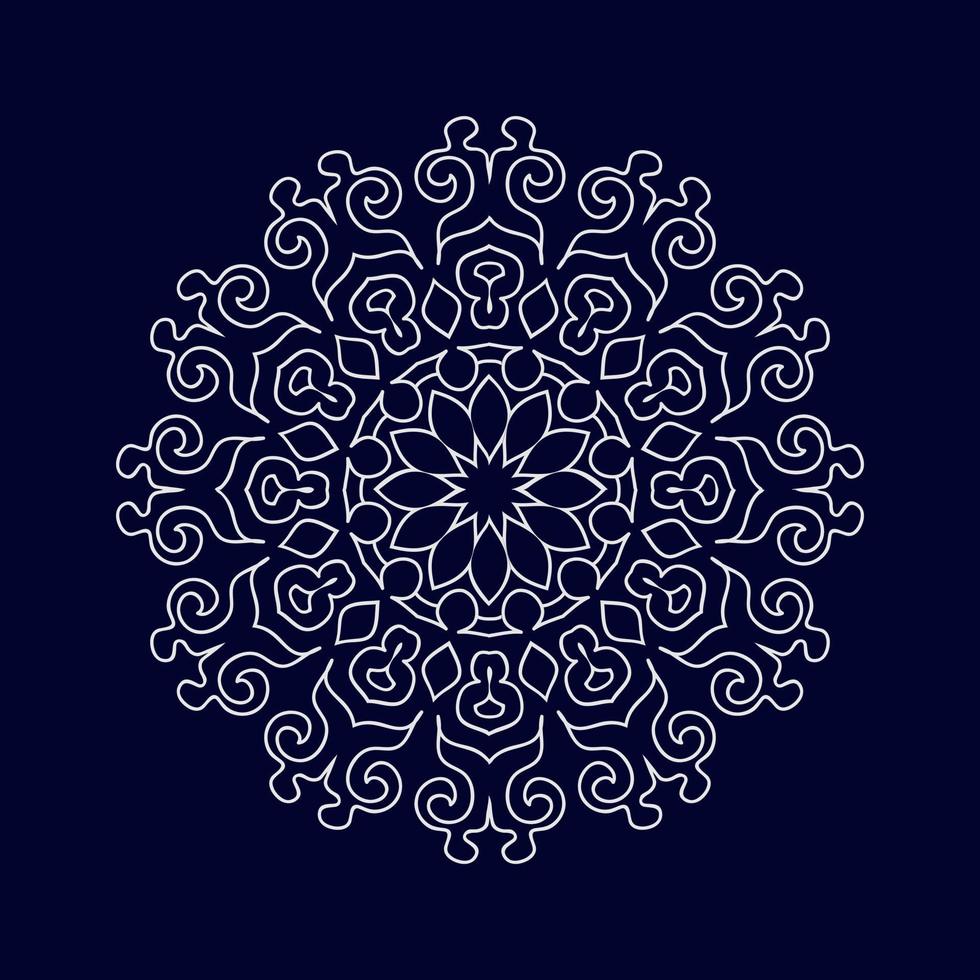 Mandala-Muster-Design-Hintergrund-Vektor-Illustration vektor