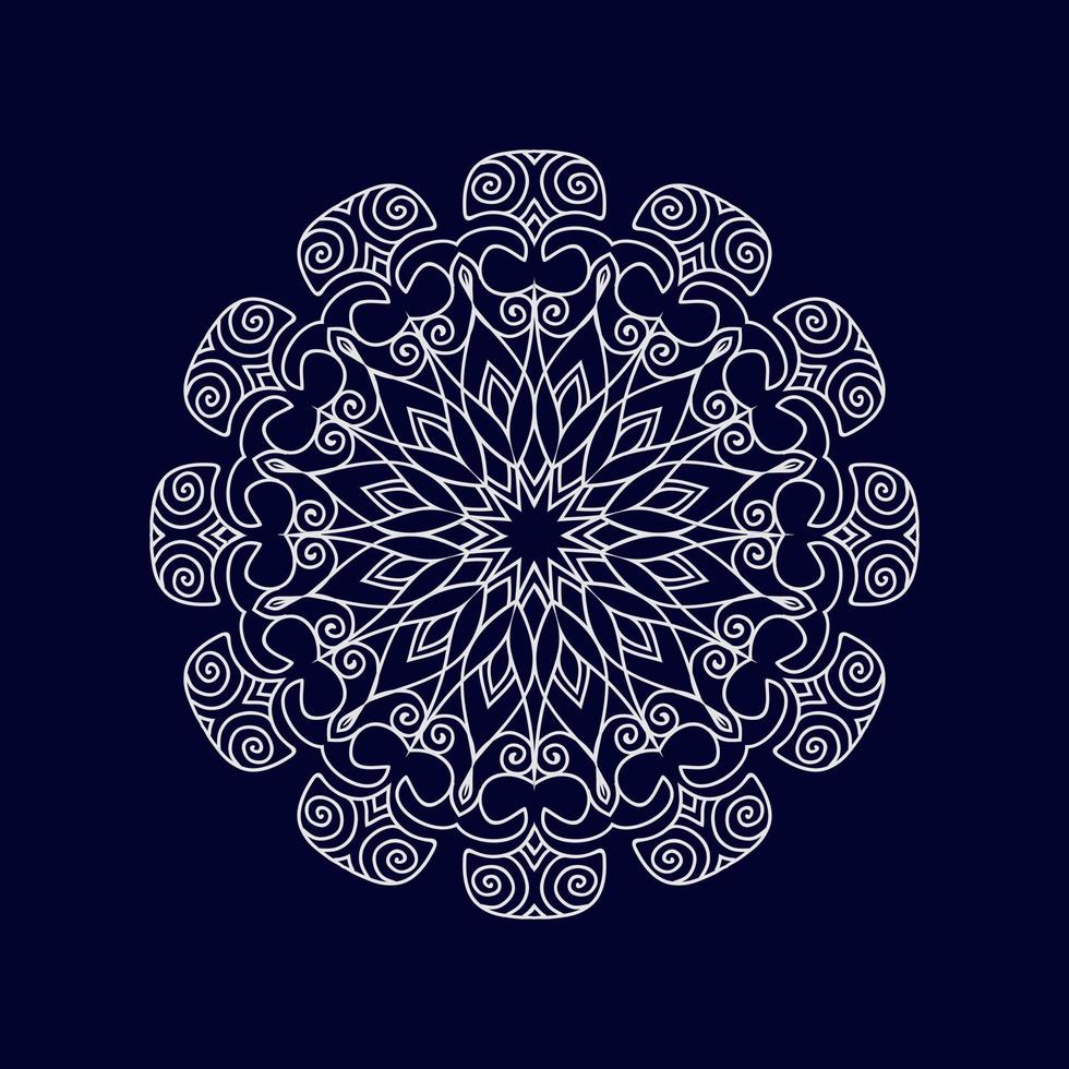 blomma mandala bakgrund design vektor illustration