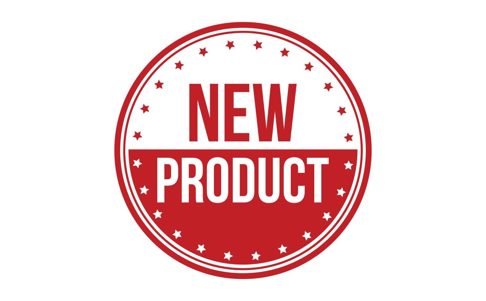 neuer Produktstempel. rot neues Produkt Gummi Grunge Stempel Siegel Vektor-Illustration - Vektor