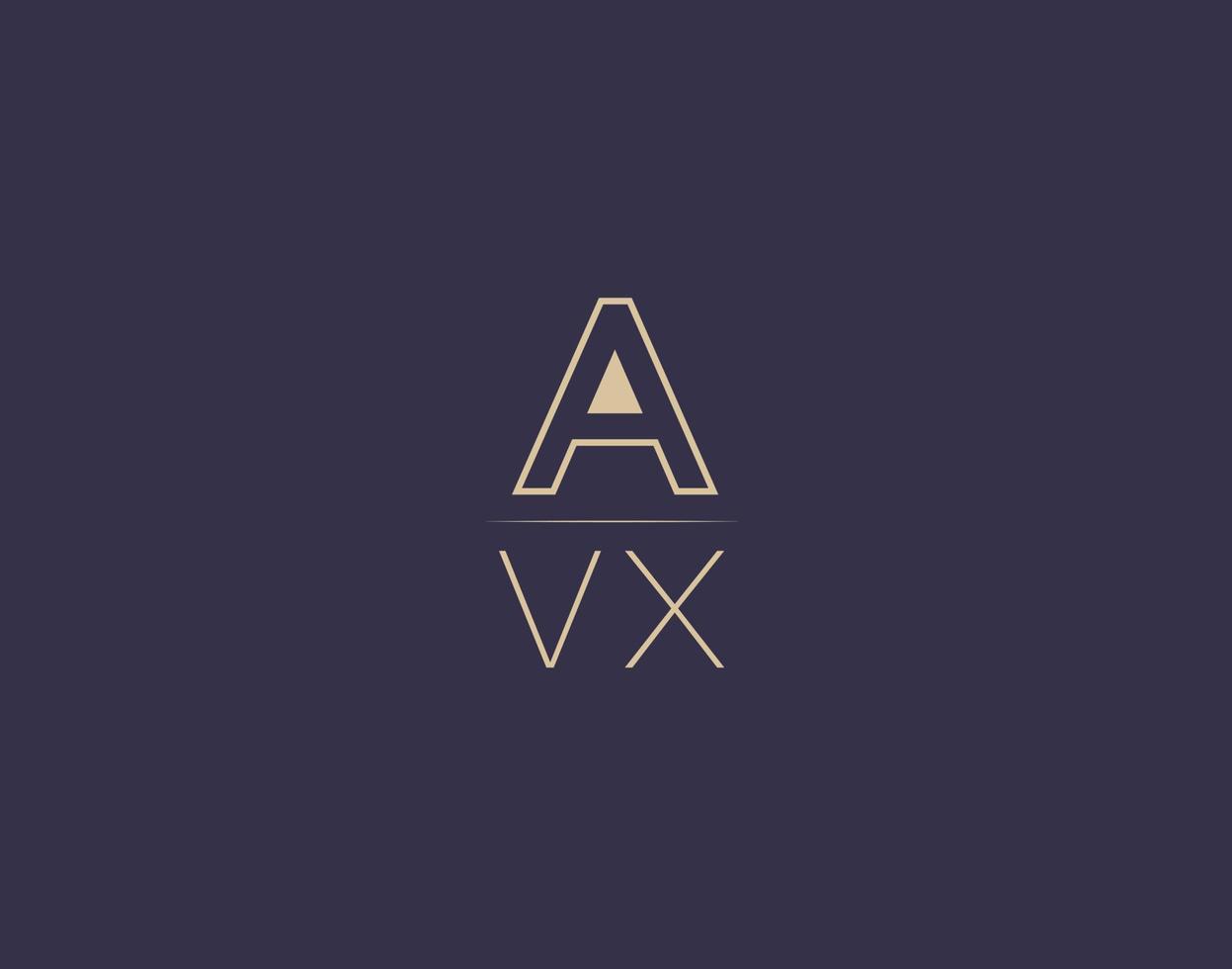 avx letter logo design moderne minimalistische vektorbilder vektor