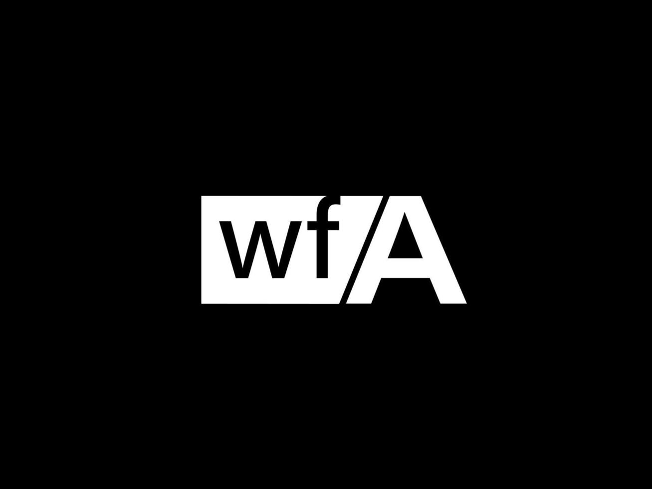 wfa logotyp och grafik design vektor konst, ikoner isolerat på svart bakgrund