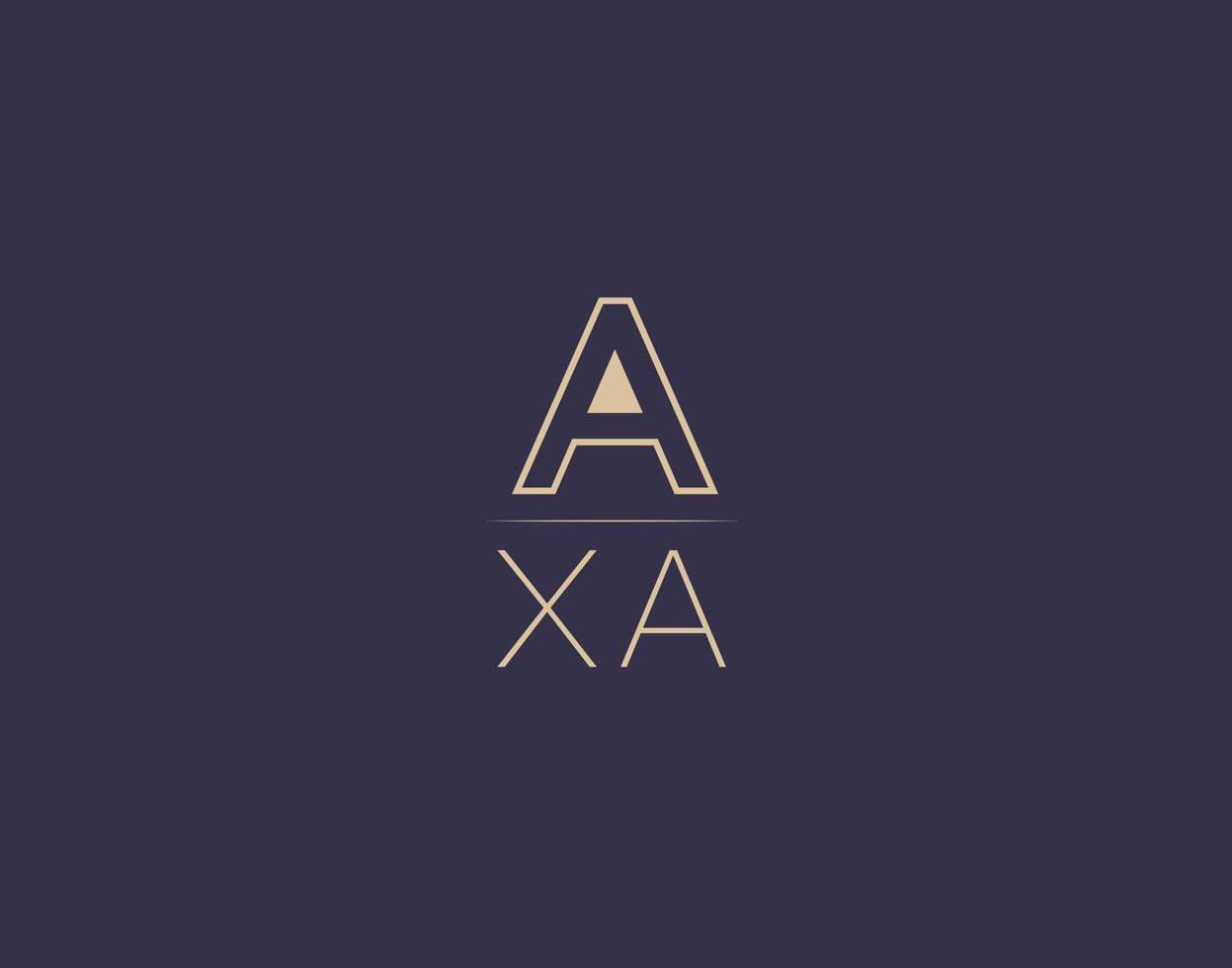 axa brev logotyp design modern minimalistisk vektor bilder