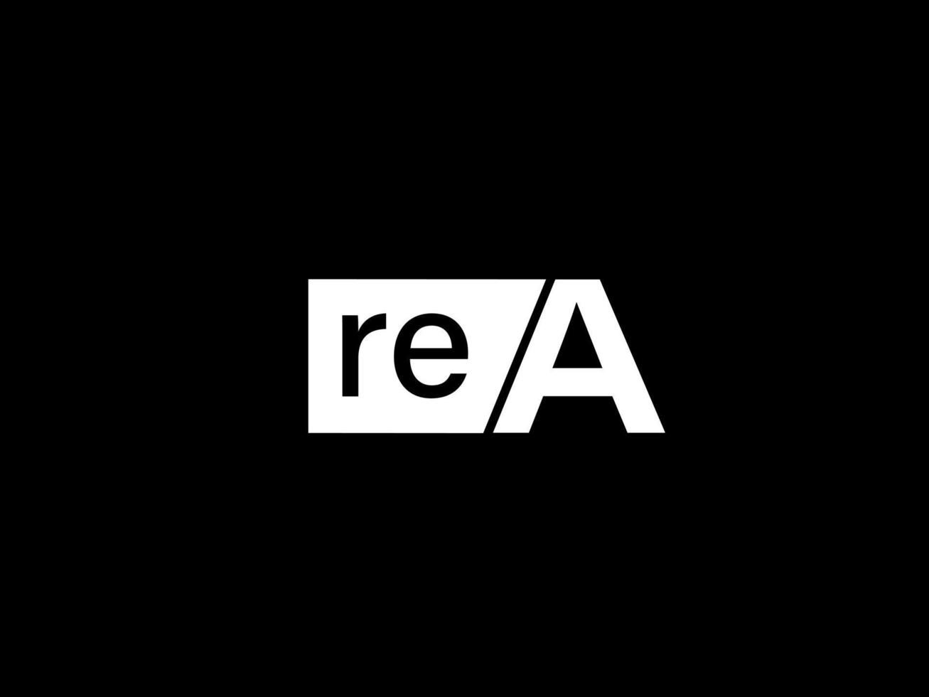 rea logotyp och grafik design vektor konst, ikoner isolerat på svart bakgrund