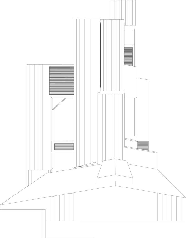 3D-Darstellung des Bauvorhabens vektor