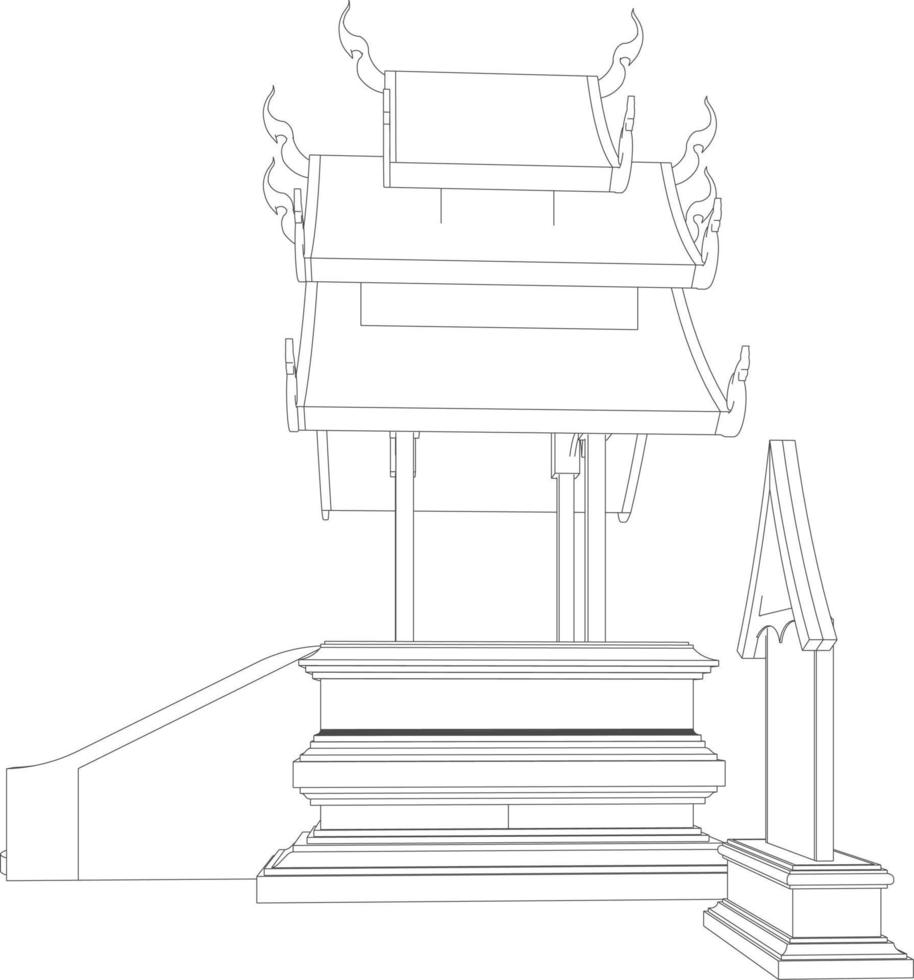 3D-Darstellung des Bauvorhabens vektor