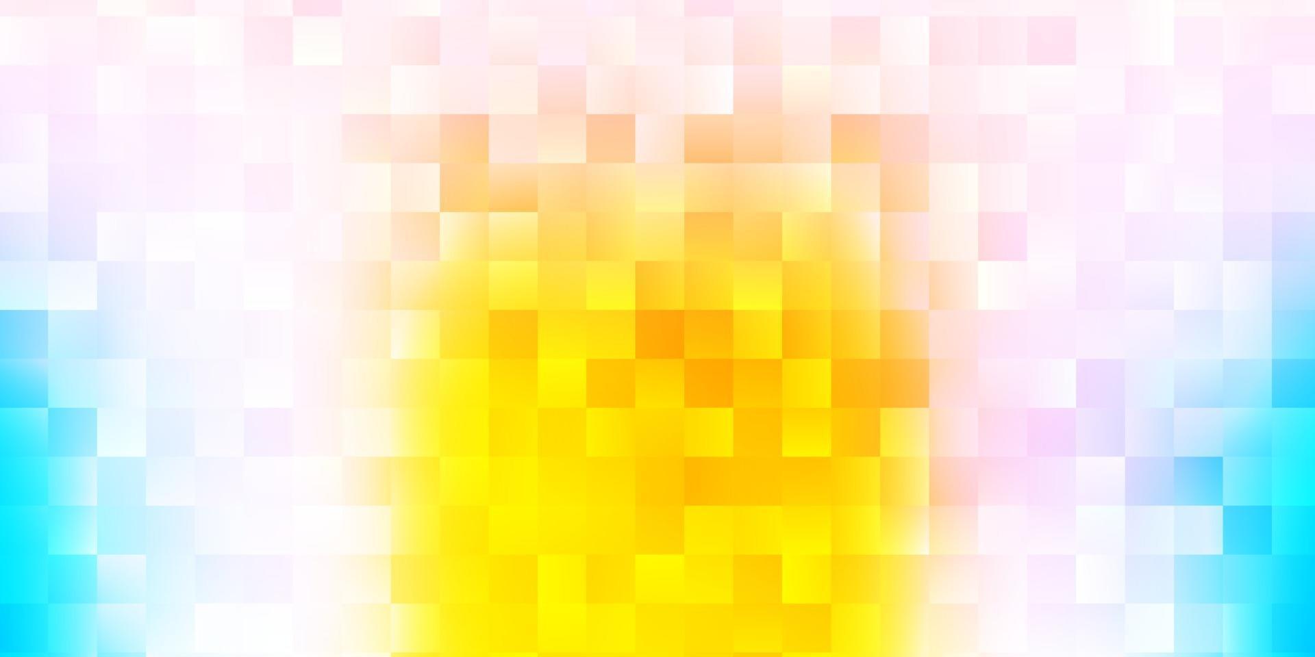ljusblått, gult vektormönster med abstrakta former. vektor