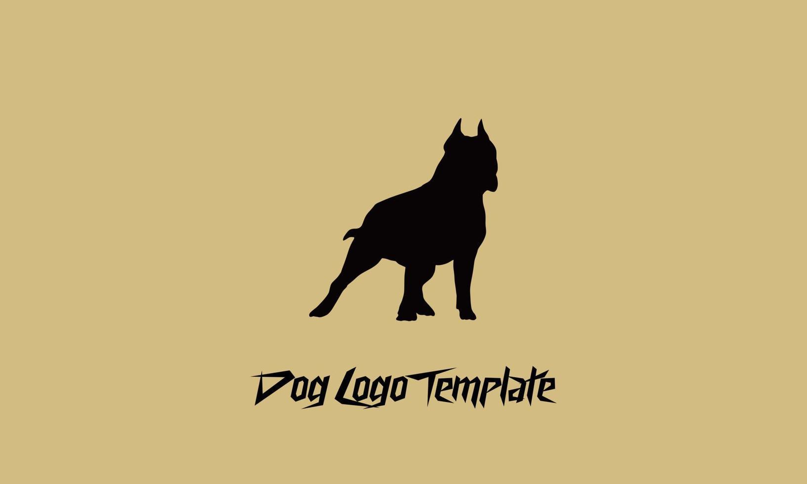hund logotyp mall vektor illustration design