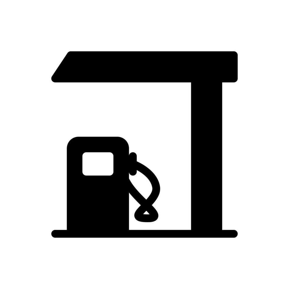 gas station ikon, trafik icon.vector gas station. illustration i vit bakgrund vektor