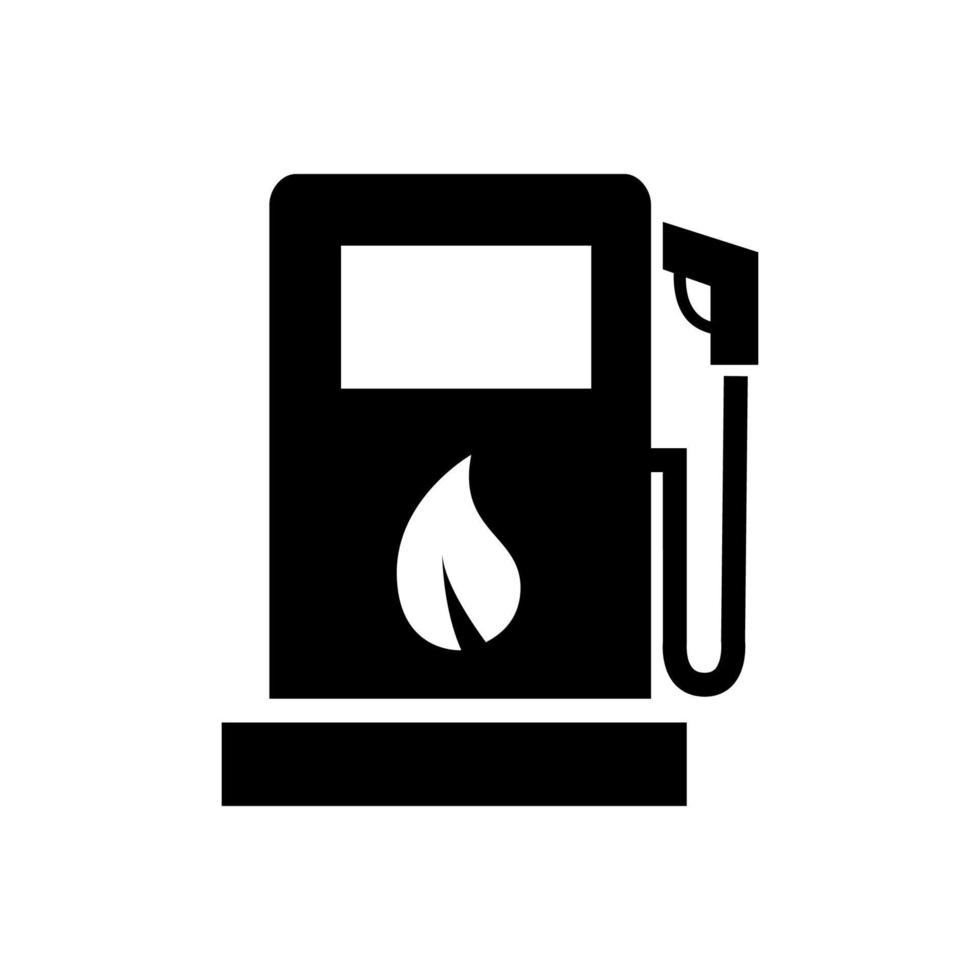 gas station ikon, trafik icon.vector gas station. illustration i vit bakgrund vektor