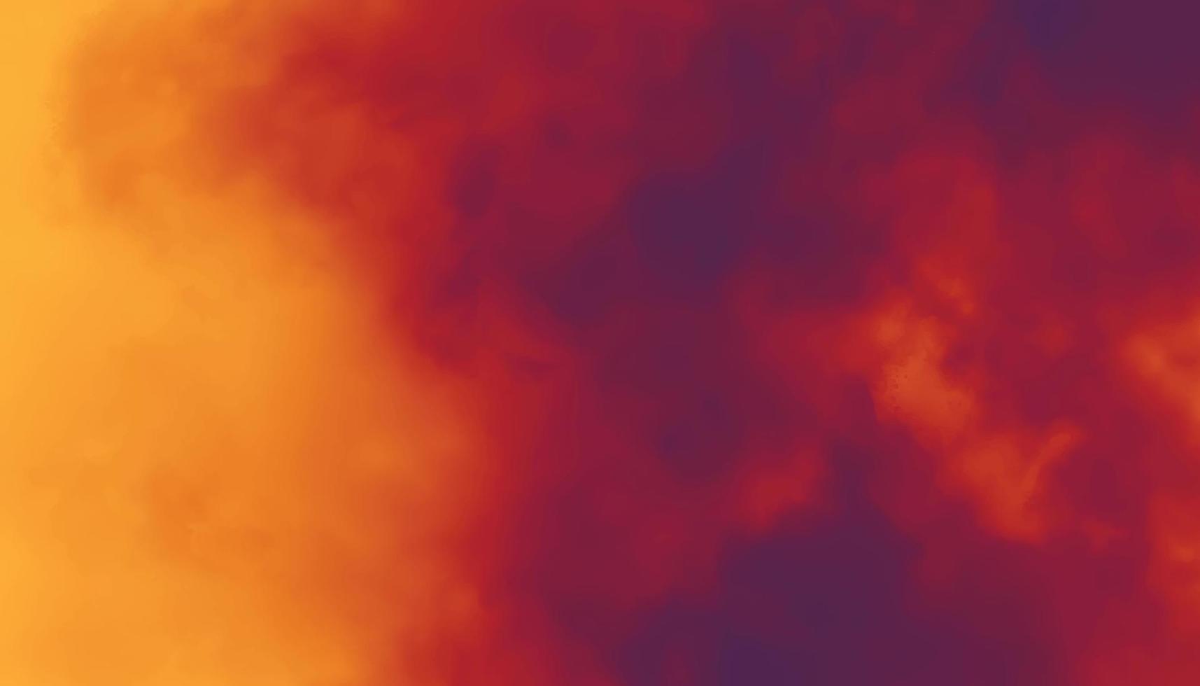 röd och gul bakgrund, abstrakt vattenfärg bakgrund med Plats. färgrik soluppgång eller solnedgång färger i molnig former. skön textur av gul i hand målad vattenfärg bakgrund. vektor