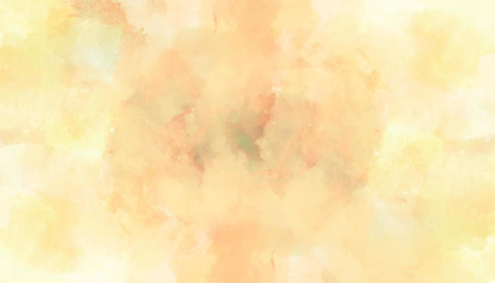 abstrakter weicher gelber Aquarellhintergrund. aquarell künstlerischer abstrakter weicher orangefarbener pinselstrich lokalisiert auf weißem hintergrund. farbenfrohes Grunge-Design. vektor