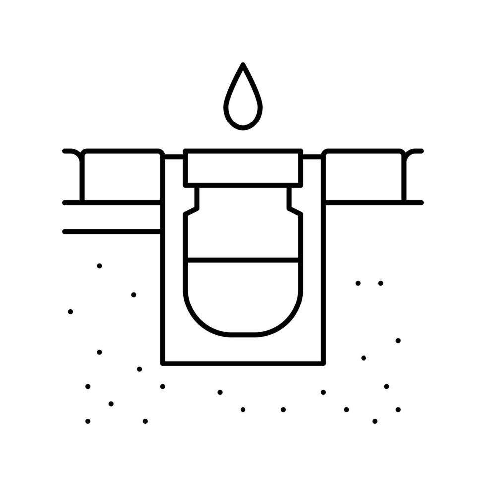 Entwässerungssystem Straßenlinie Symbol Vektor Illustration