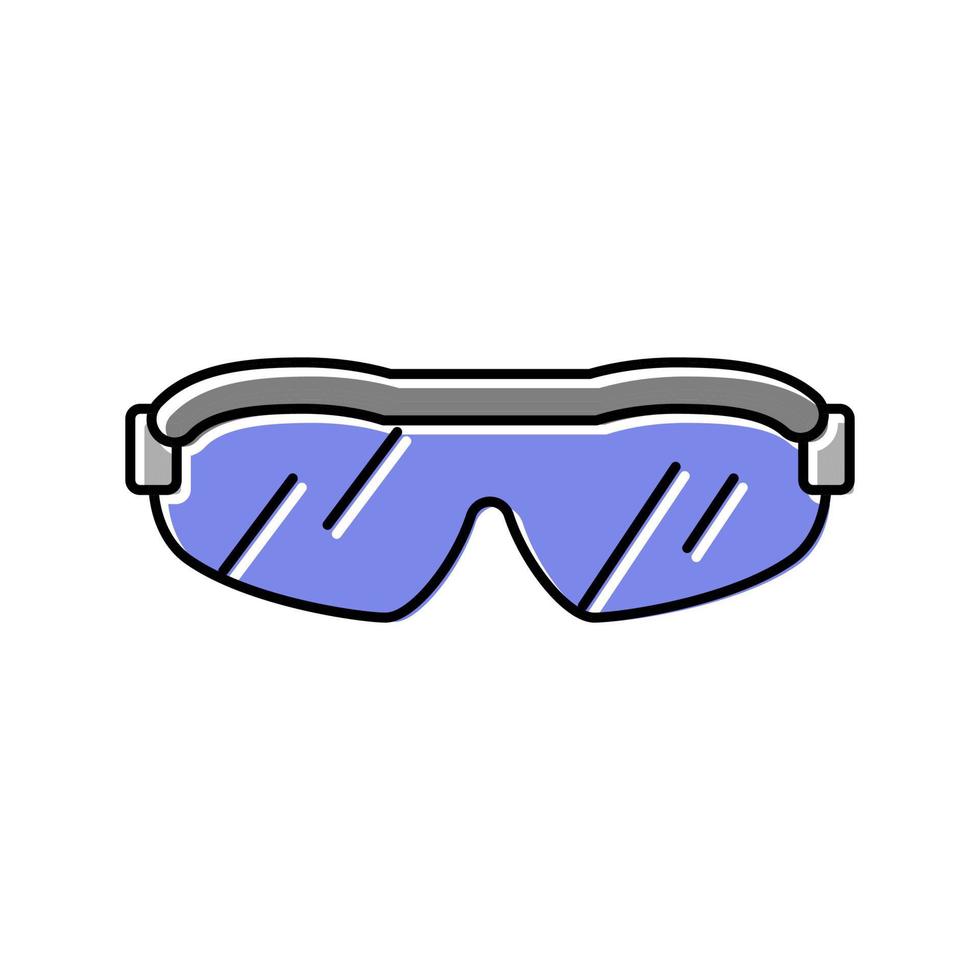 Sonnenbrille Golfspieler Zubehör Farbsymbol Vektor Illustration