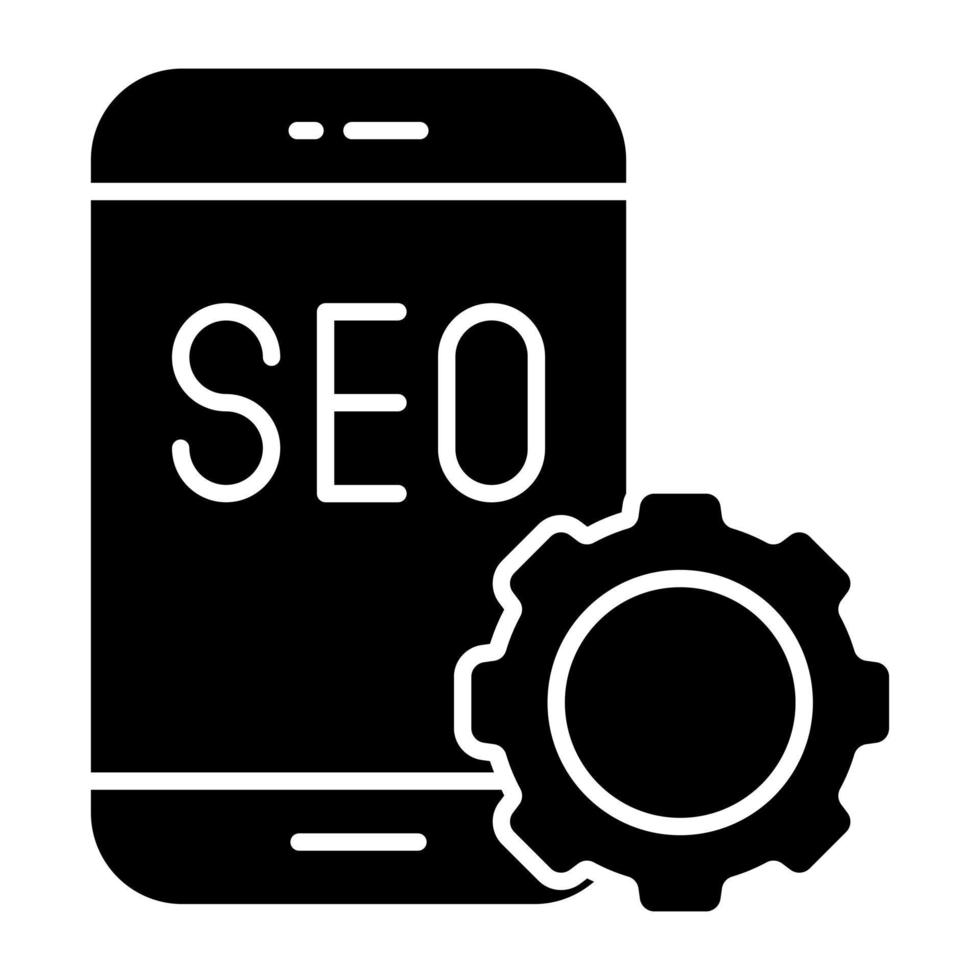 vektor design av mobil seo