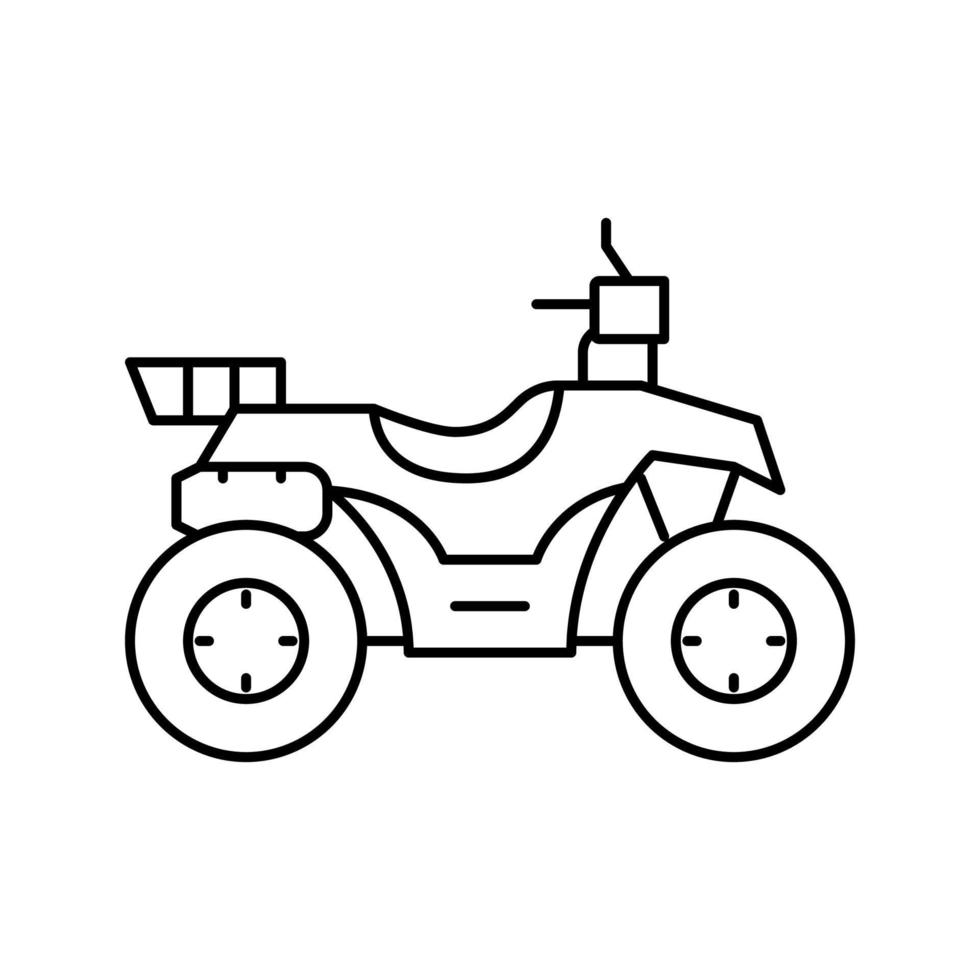 Jagd atv Symbol Leitung Vektor Illustration