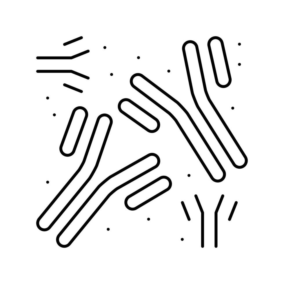 Antikörper der Krankheitslinie Symbol Vektor Illustration