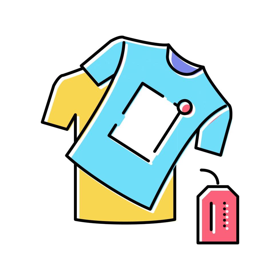 handgjorda kläder färg ikon vektor isolerade illustration