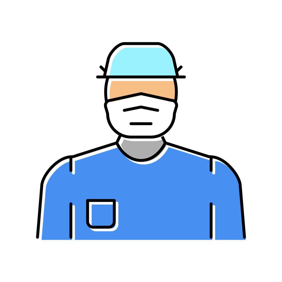 Arzt Chirurgie Farbsymbol Vektor Illustration