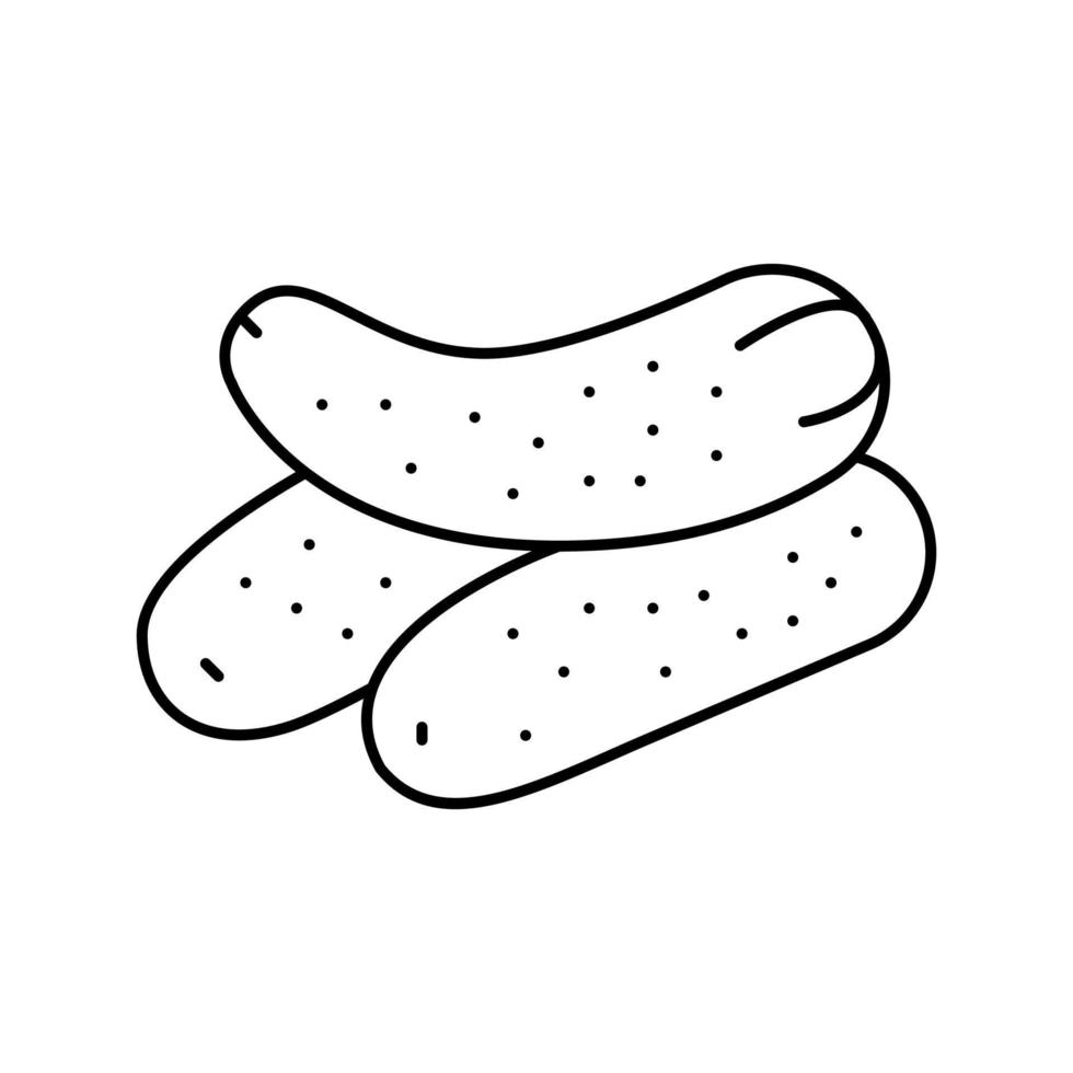 pickle gurka linje ikon vektorillustration vektor