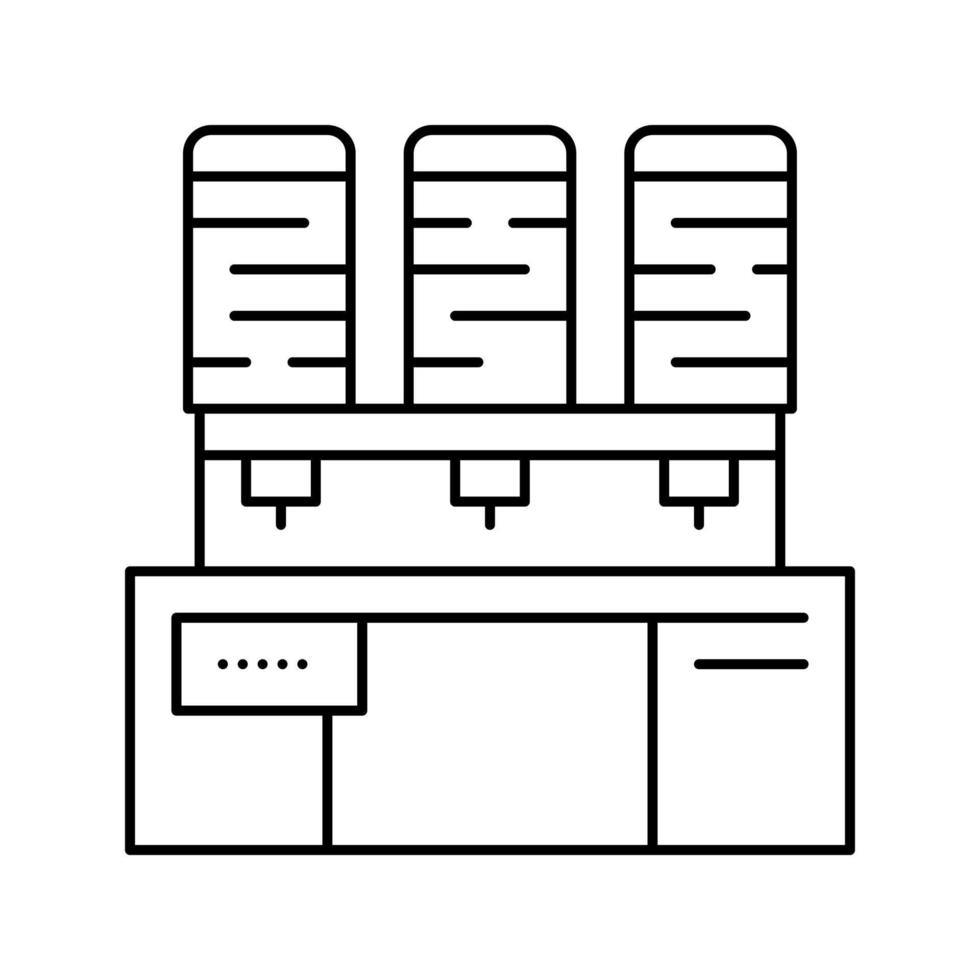 Malerei Seidenfaden Symbol Leitung Vektor Illustration