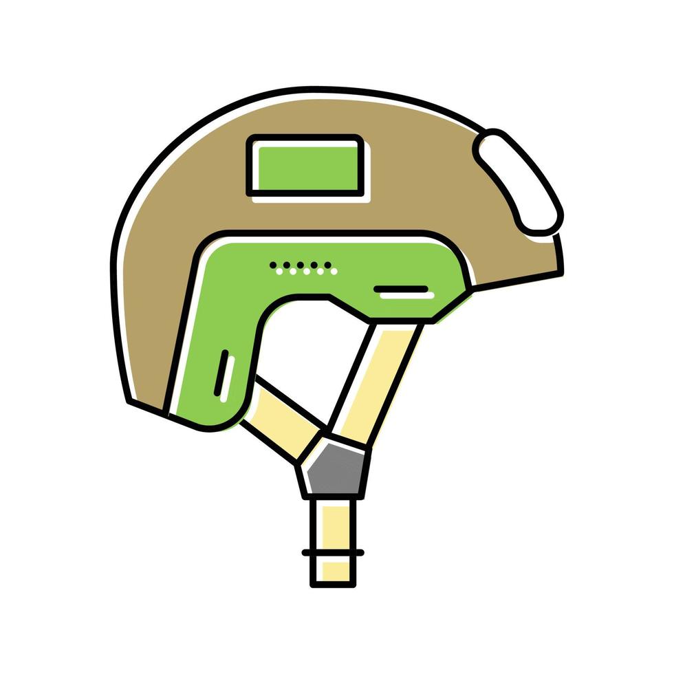 Helm Soldat Farbsymbol Vektor Illustration