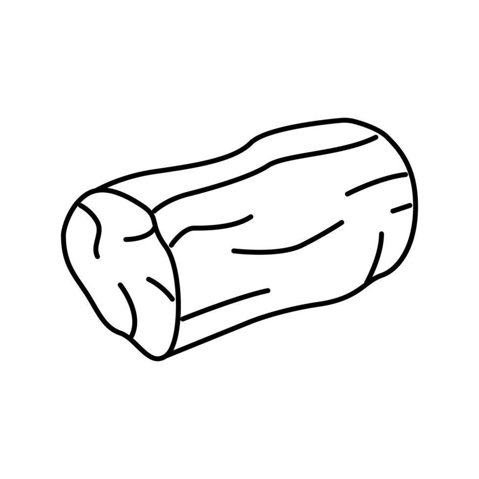 Lende Rindfleisch Linie Symbol Vektor Illustration