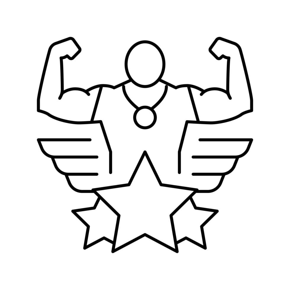 Gewinner Champion Symbol Leitung Vektor Illustration