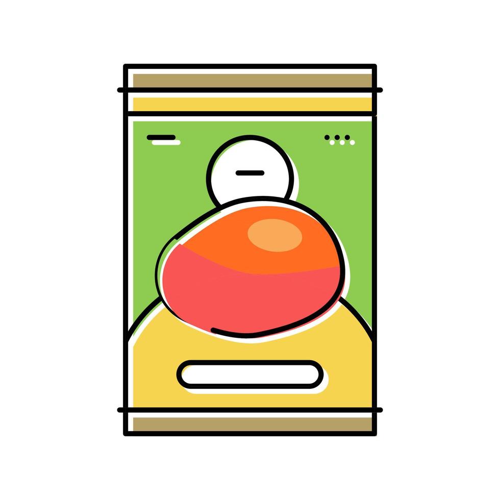 massa mango frukt Färg ikon vektor illustration
