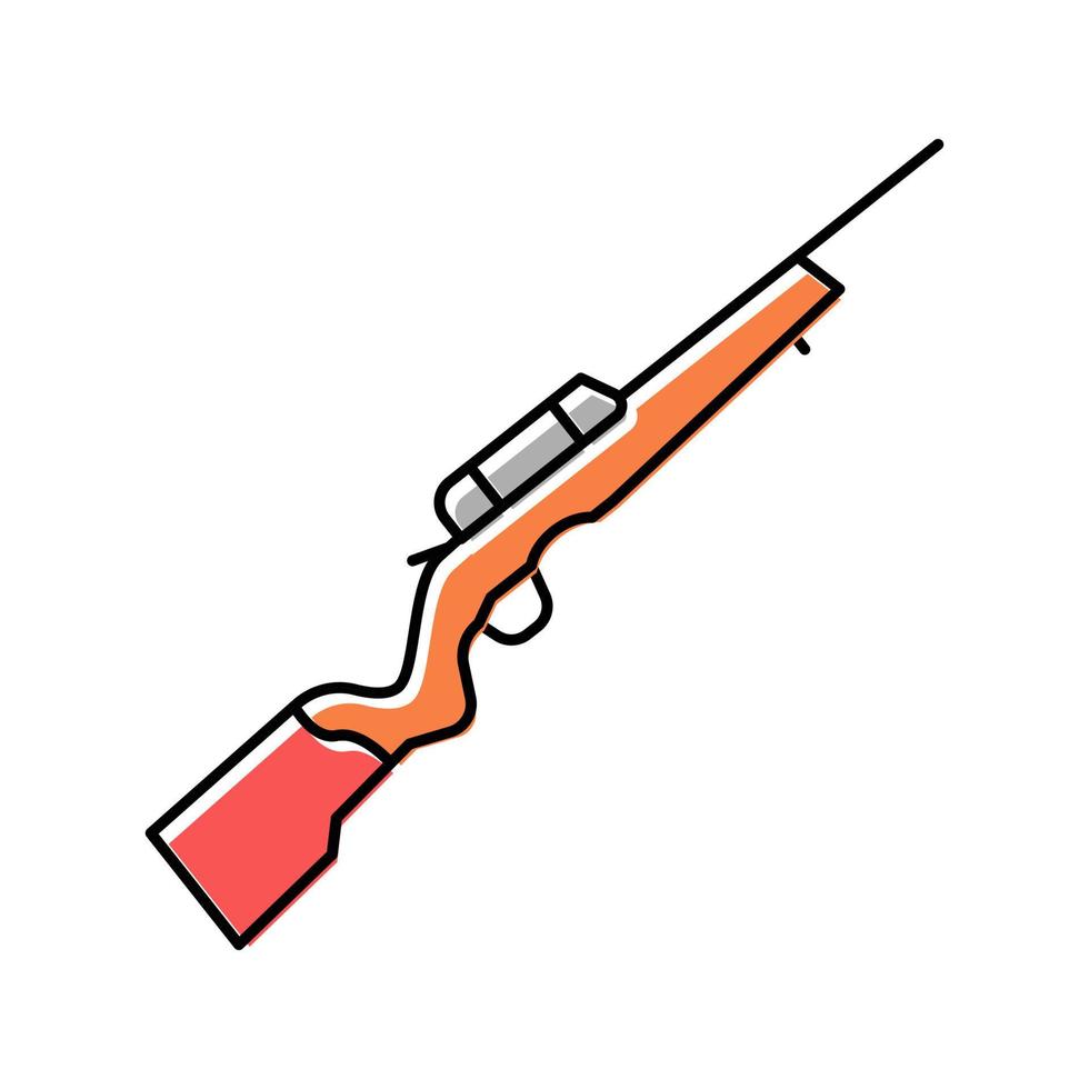 Randfeuerpistole Farbe Symbol Vektor Illustration