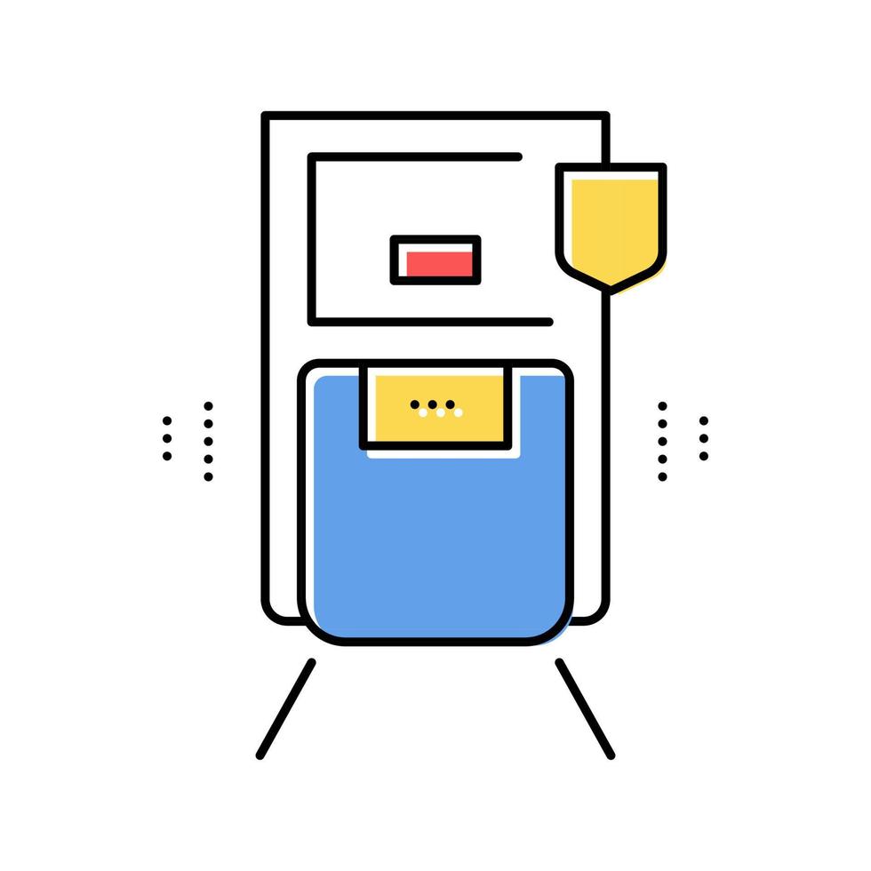 Bewegungssensor Farbsymbol Vektor isolierte Illustration