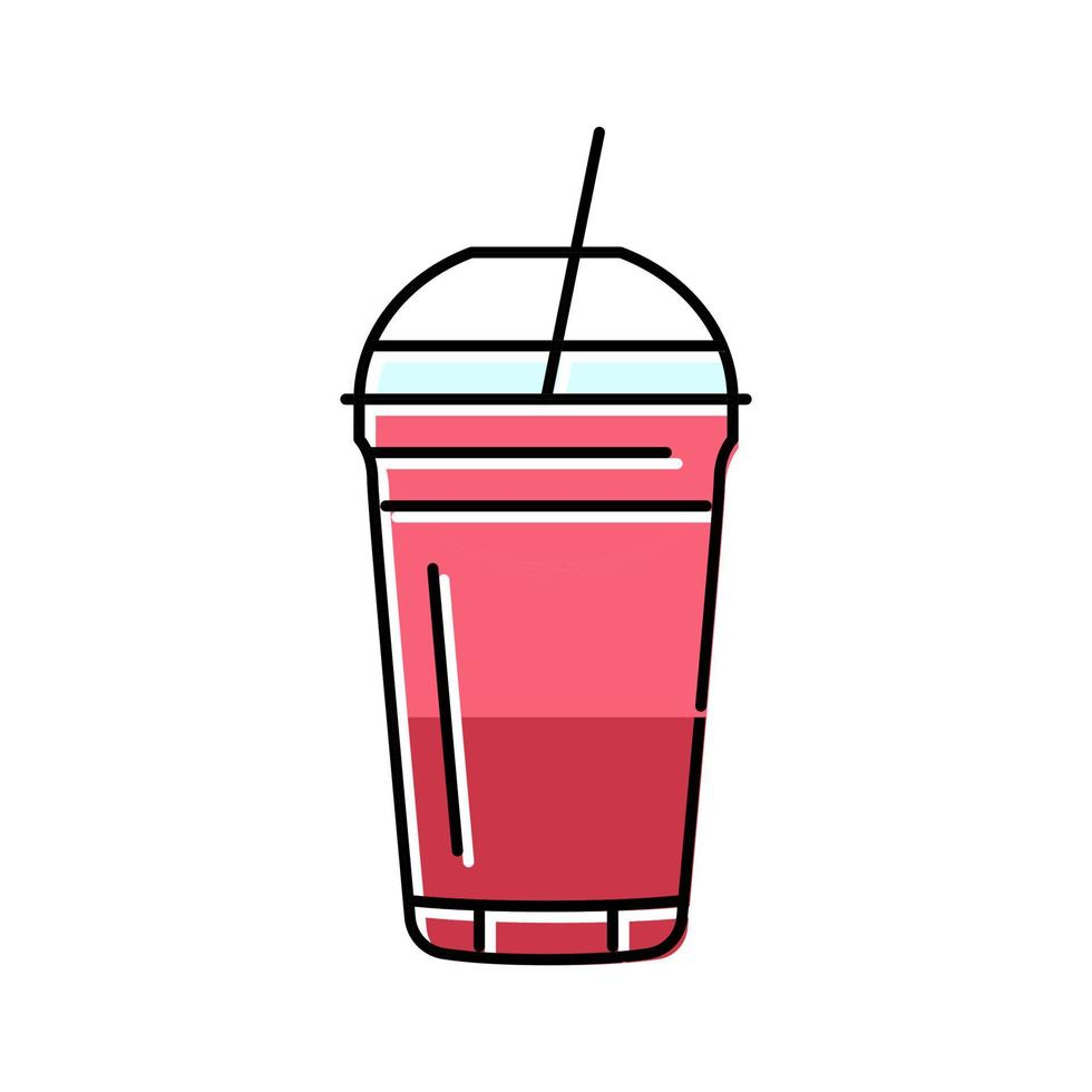 juice dryck dryck Färg ikon vektor illustration