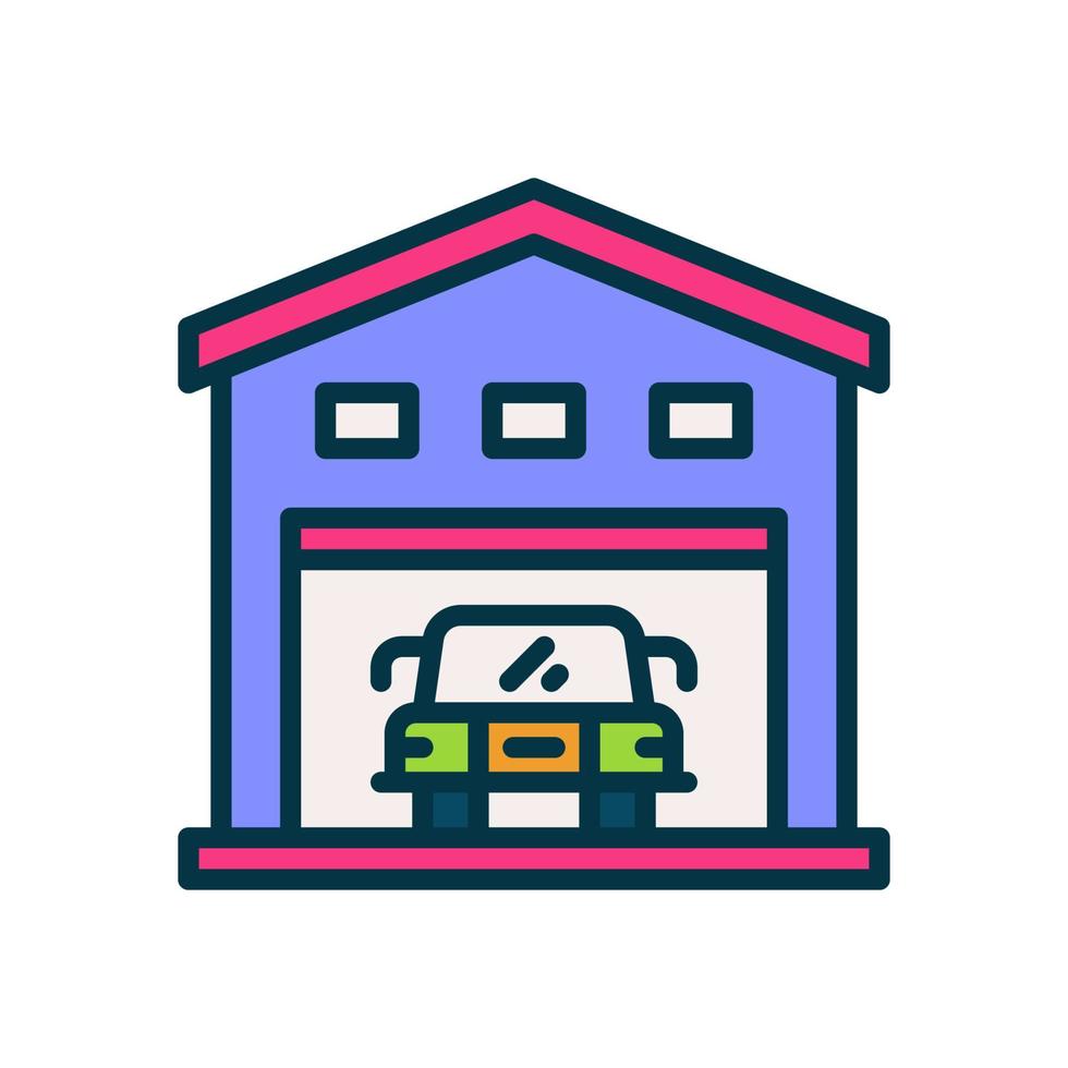 garage ikon för din hemsida, mobil, presentation, och logotyp design. vektor