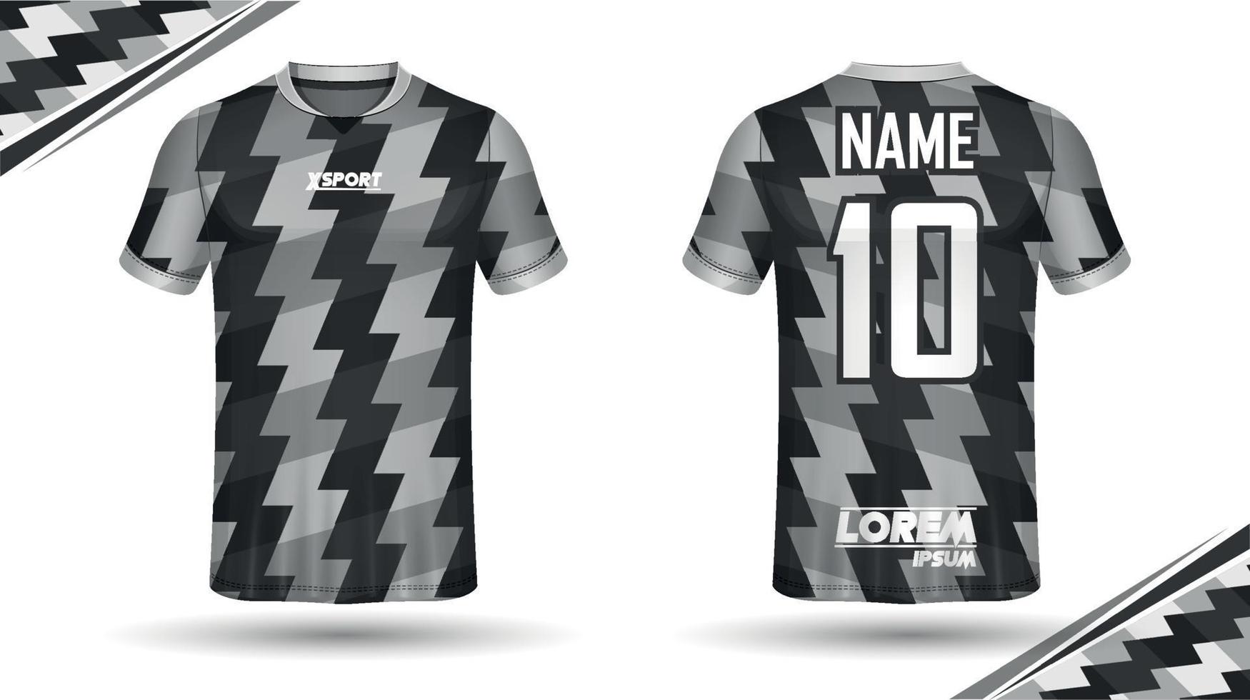 fotboll jersey design för sublimering, sport t skjorta design vektor