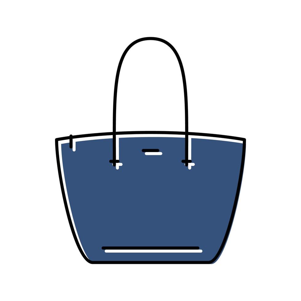 weibliche tasche frau farbe symbol vektor illustration