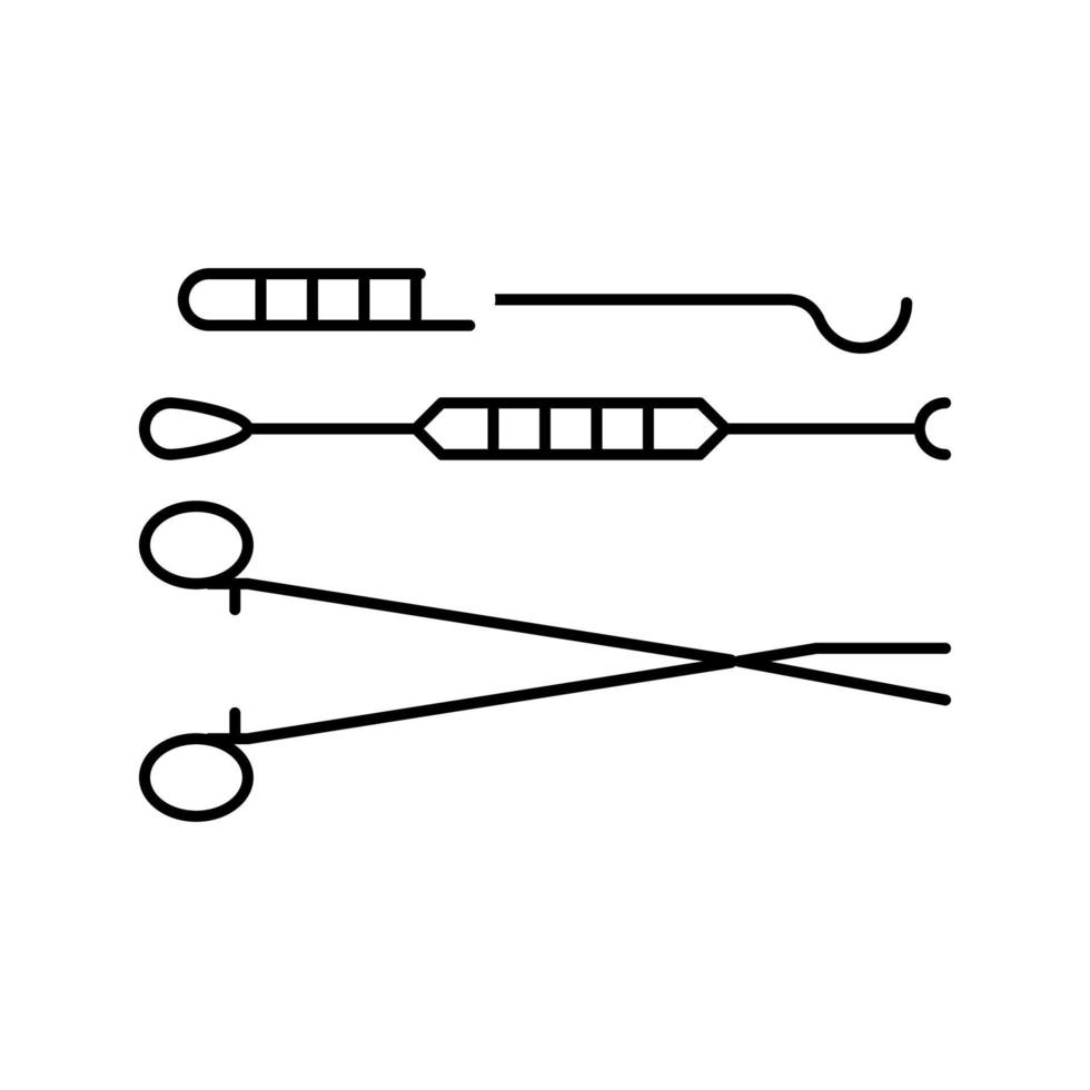 Gynäkologie Pillen Symbol Leitung Vektor Illustration Zeichen