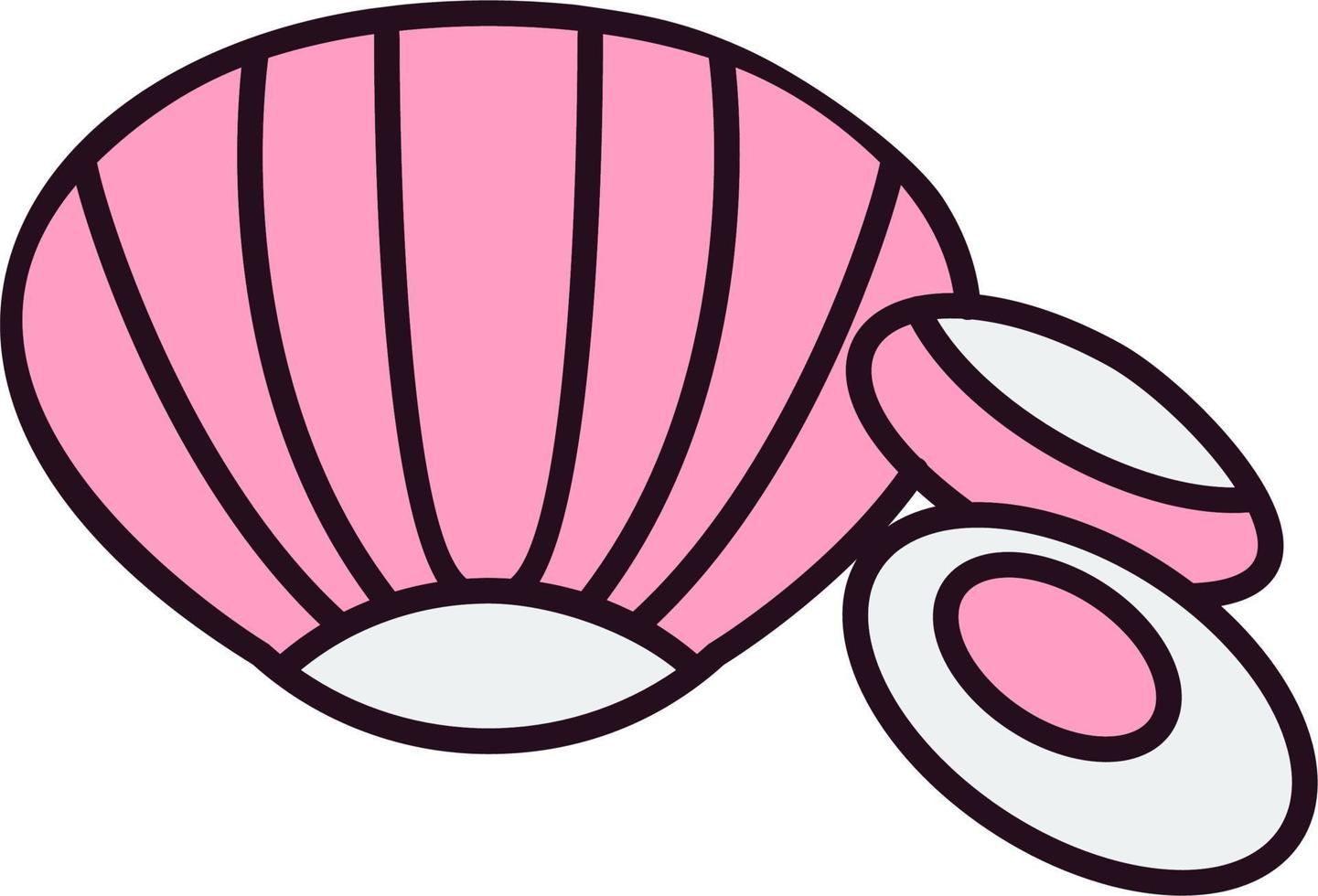 Symbol für Muschelvektor vektor