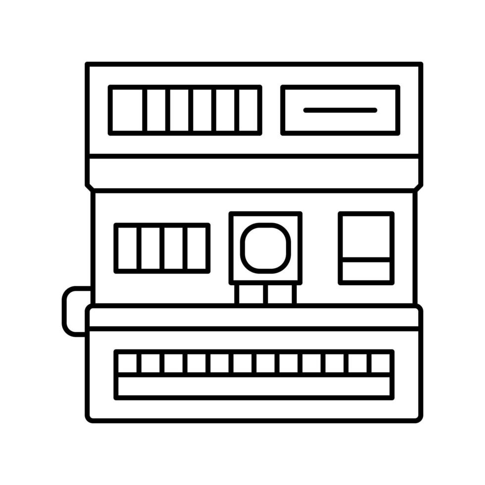 fotokamera retro gerät linie symbol vektor illustration