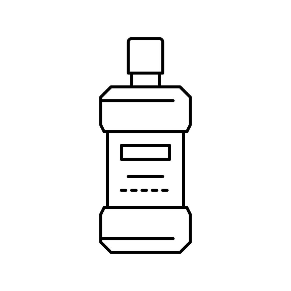 Mundwasser Symbol Leitung Vektor Illustration