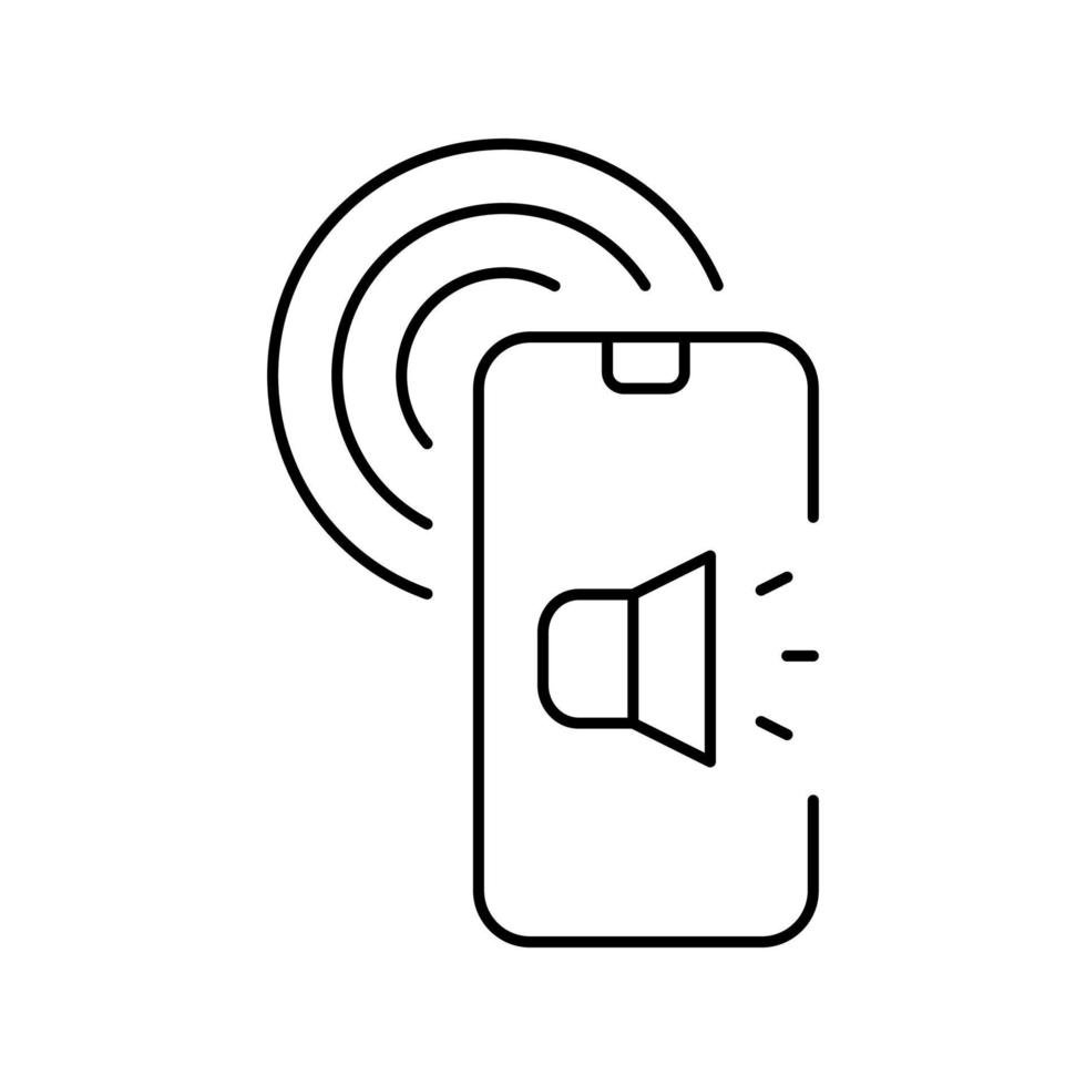 zellulare Telekommunikationslinie Symbol Vektor Illustration