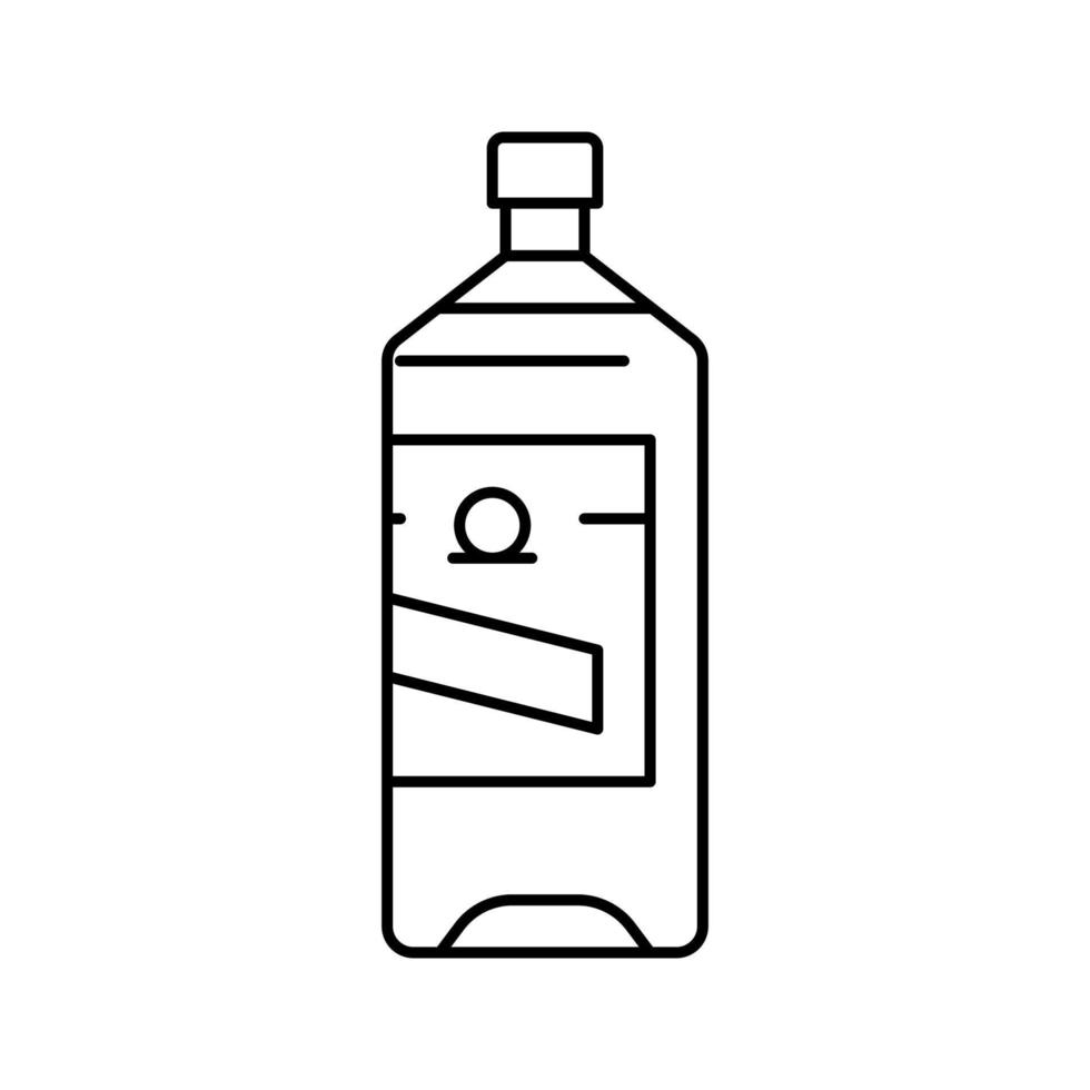 Wasserduftflasche Parfümlinie Symbol Vektor Illustration
