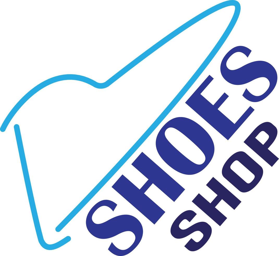 Schuhgeschäft-Logo-Vorlage vektor