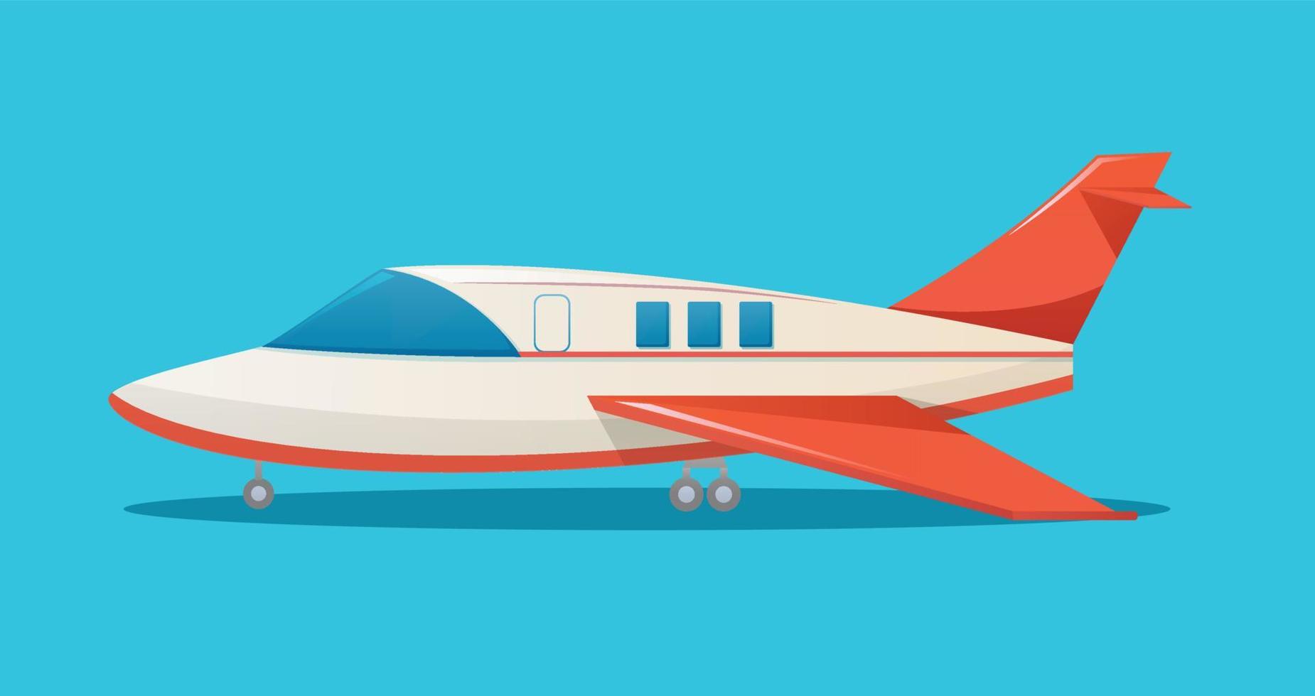flygplan flygplan fordon isolerat vektor illustration