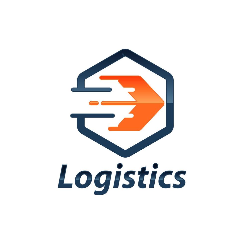 Logo für Logistik- und Lieferunternehmen vektor