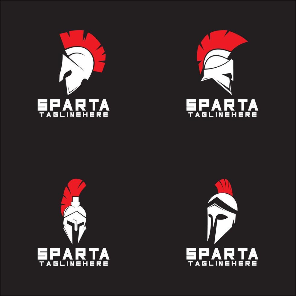 spartansk logotyp ikon mönster vektor