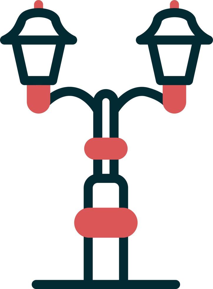 Straßenlaterne-Vektor-Symbol vektor