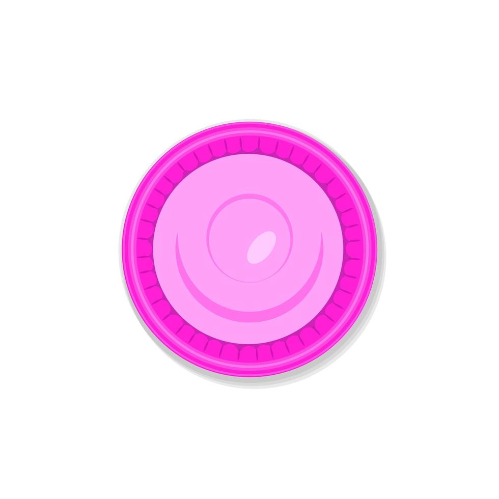 Rosa isolierter Kondomvektor auf weißem Hintergrund. vektor