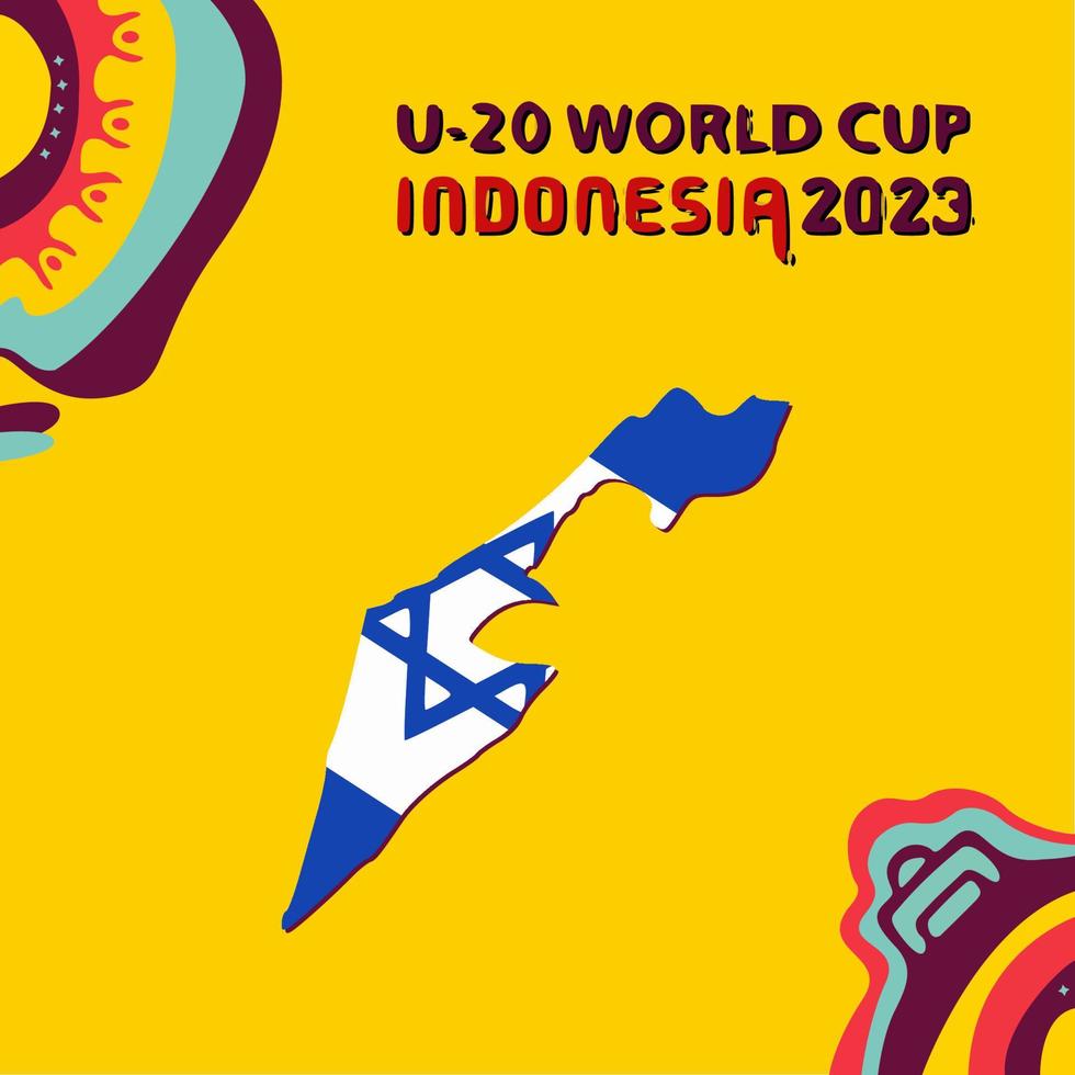 fifa u20 world cup indonesien 2023 teilnehmer, israel vektor