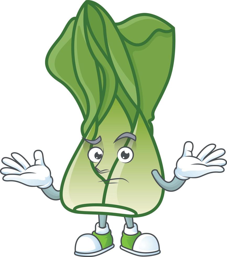 bok choy cartoon charakter stil vektor