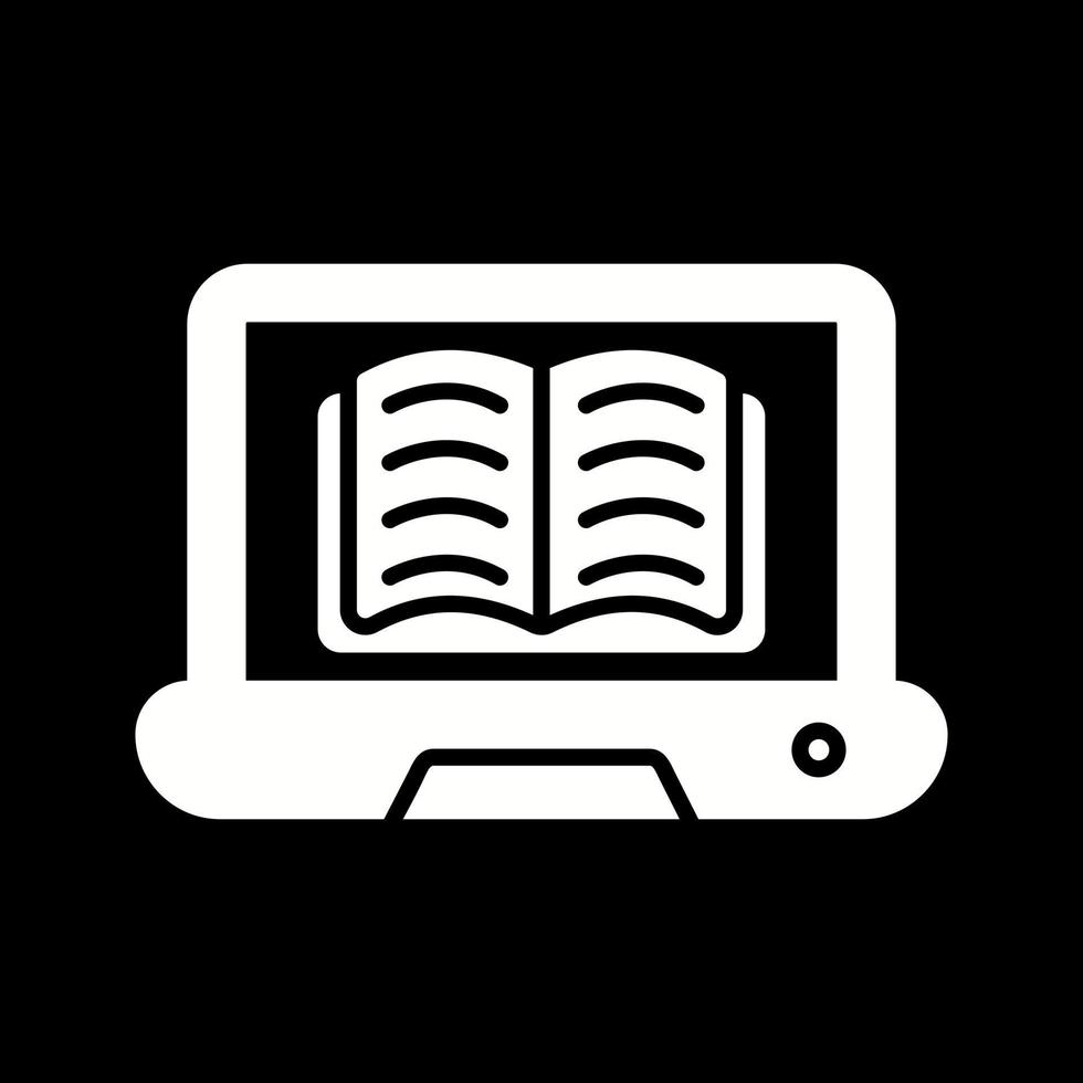 Vektorsymbol für Online-Bibliothek vektor