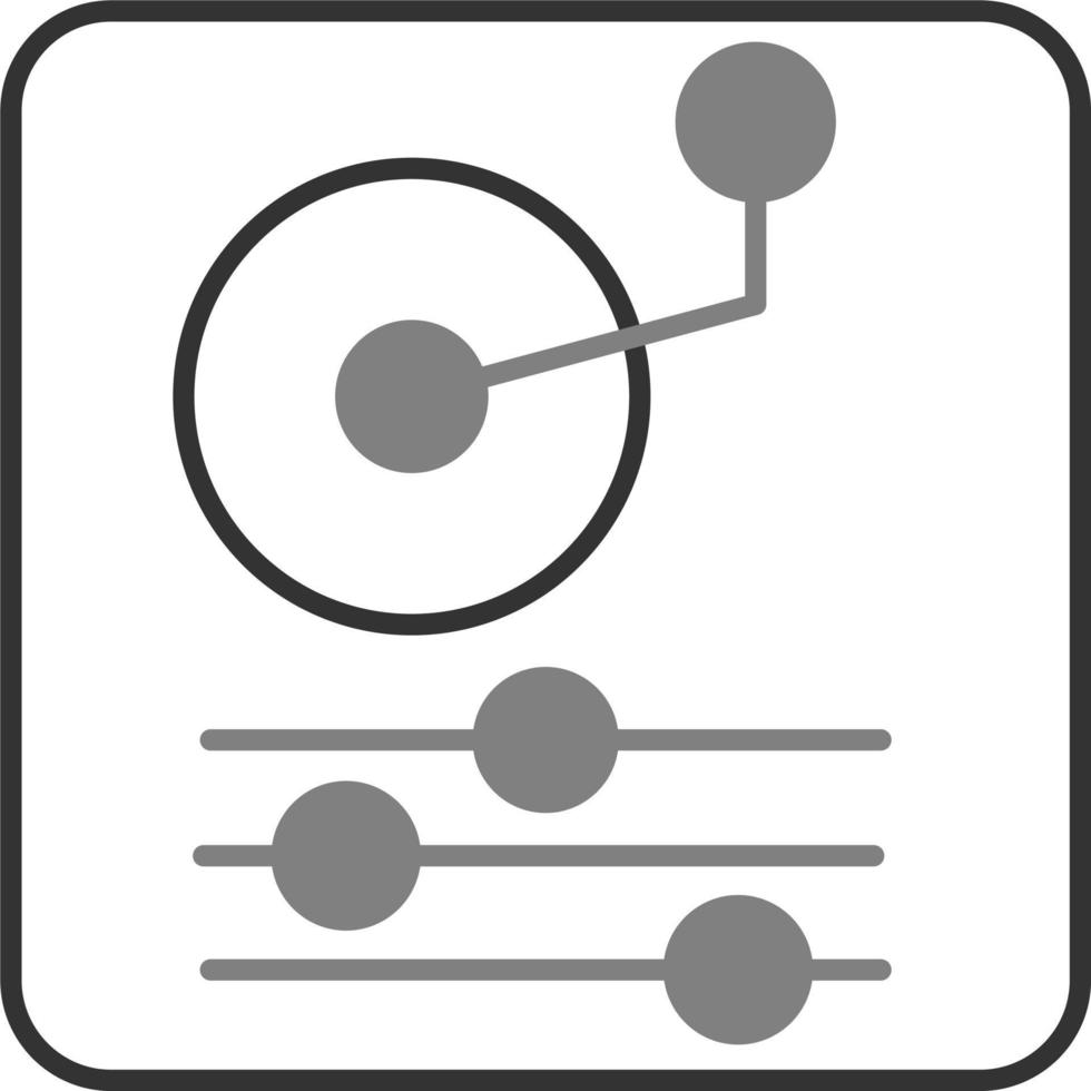 Plattenspieler-Vektor-Symbol vektor
